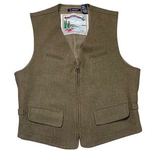 Vintage Lizsport Wool Vest Wilderness Bound Brown Antique Retro